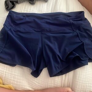 navy blue lulu shorts
